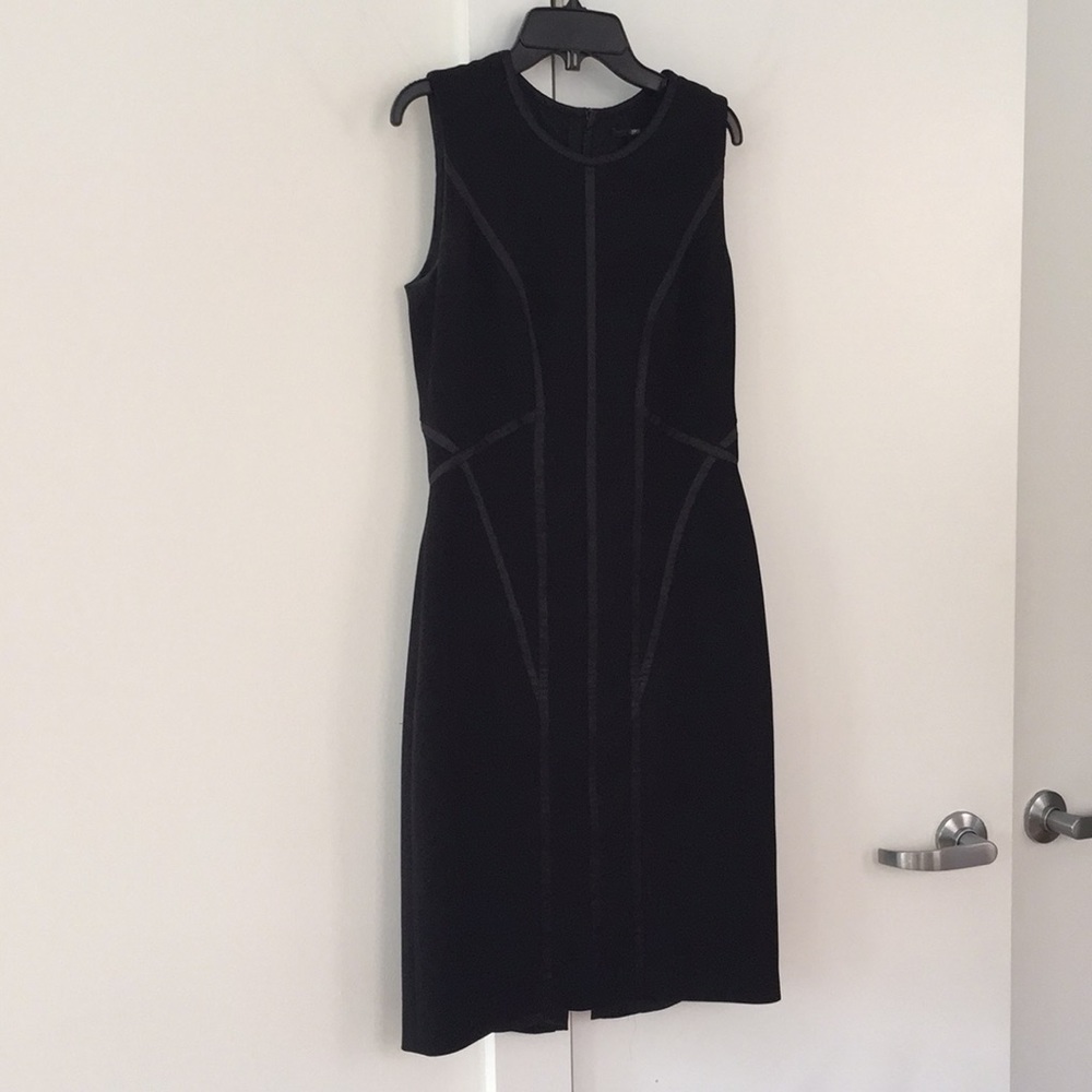 Hugo Boss sleeveless dress with satin piping